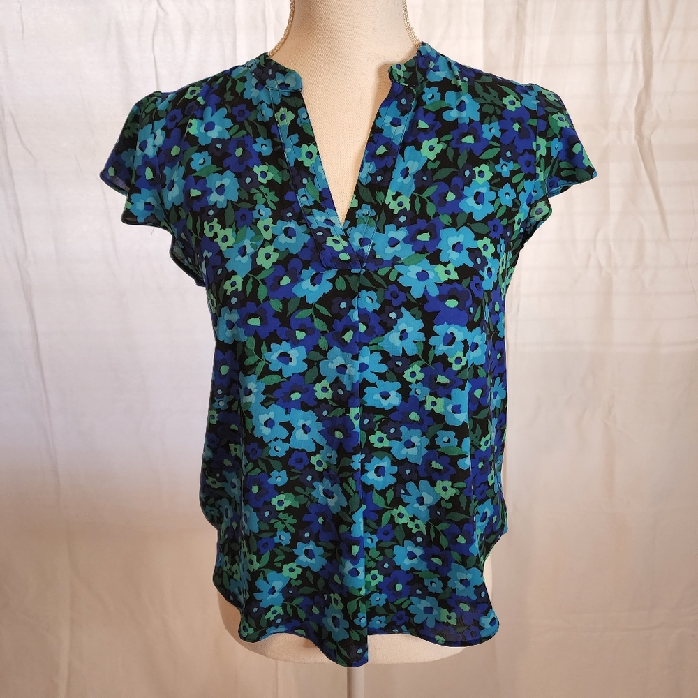 Calvin Klein Women's Capped Sleeve Blouse